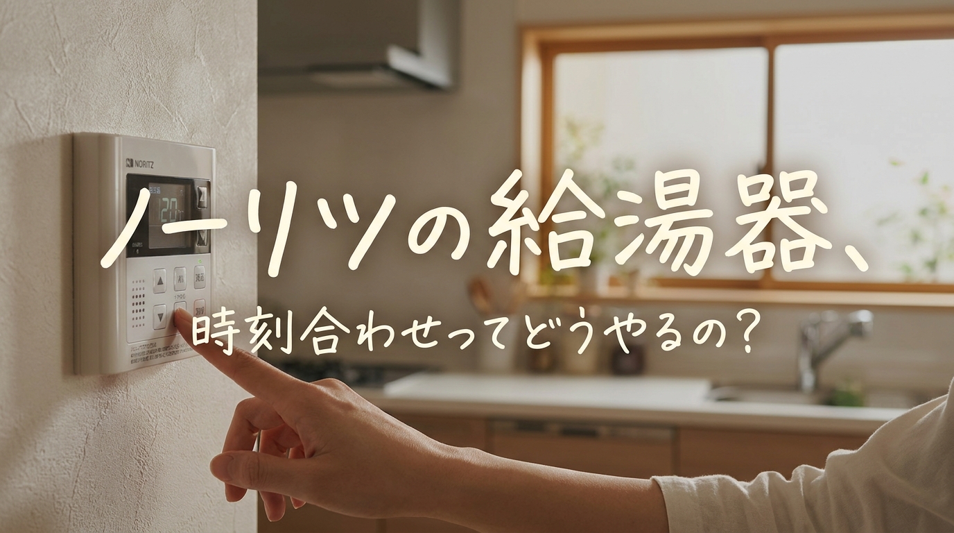 ノーリツの給湯器、時刻合わせってどうやるの?