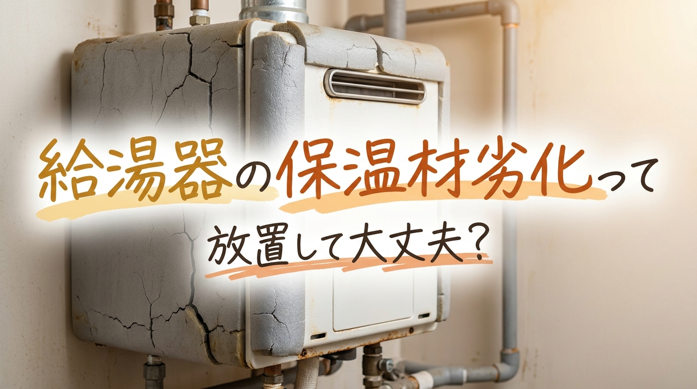 給湯器の保温材劣化って放置して大丈夫?