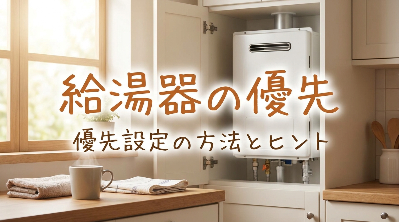 給湯器の優先の意味って何?