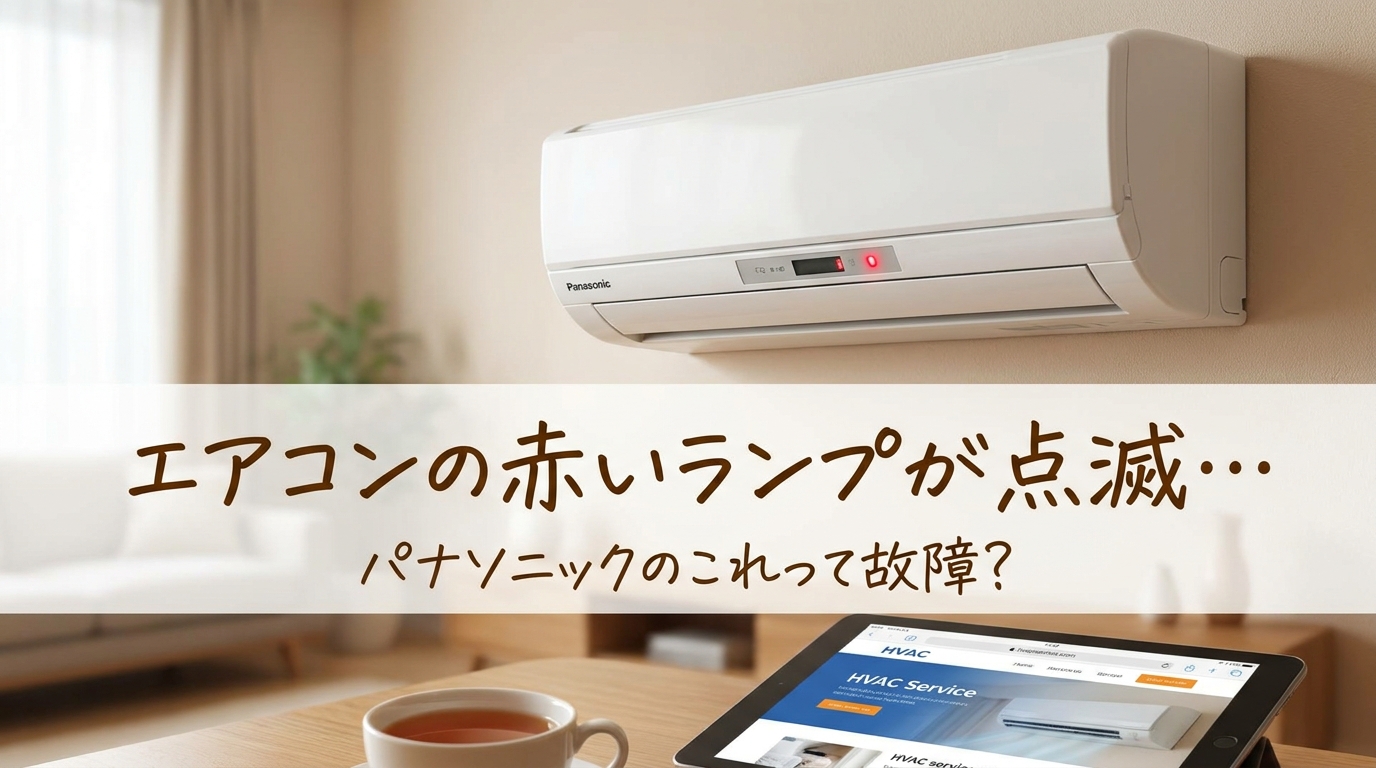 エアコンの赤いランプが点滅…パナソニックのこれって故障？