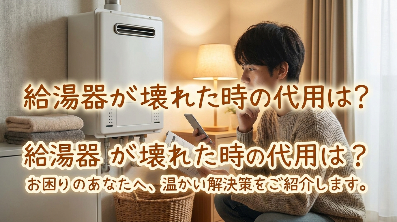 給湯器が壊れた時の代用は？