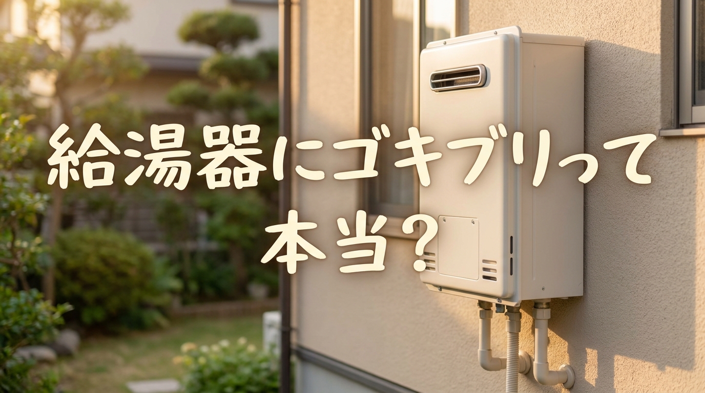 給湯器にゴキブリって本当？