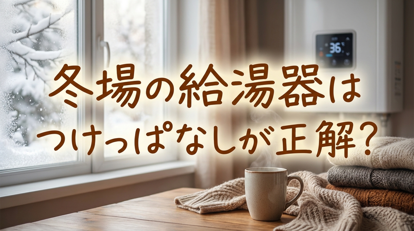 冬場の給湯器はつけっぱなしが正解?