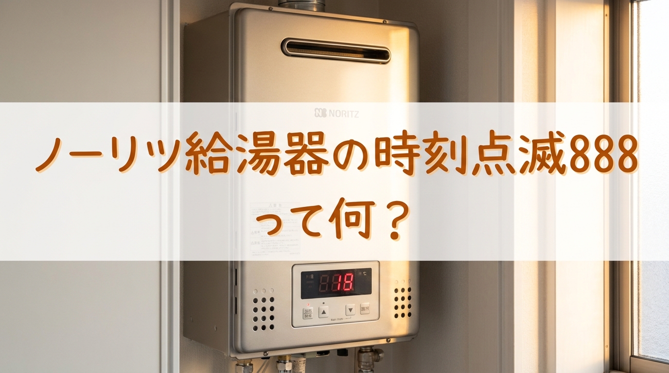 ノーリツ給湯器の時刻点滅888って何?