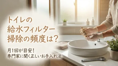 トイレの給水フィルター掃除の頻度は？