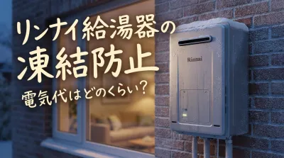 リンナイ給湯器の凍結防止、電気代はどのくらい？