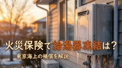 火災保険で給湯器凍結は東京海上で補償される？