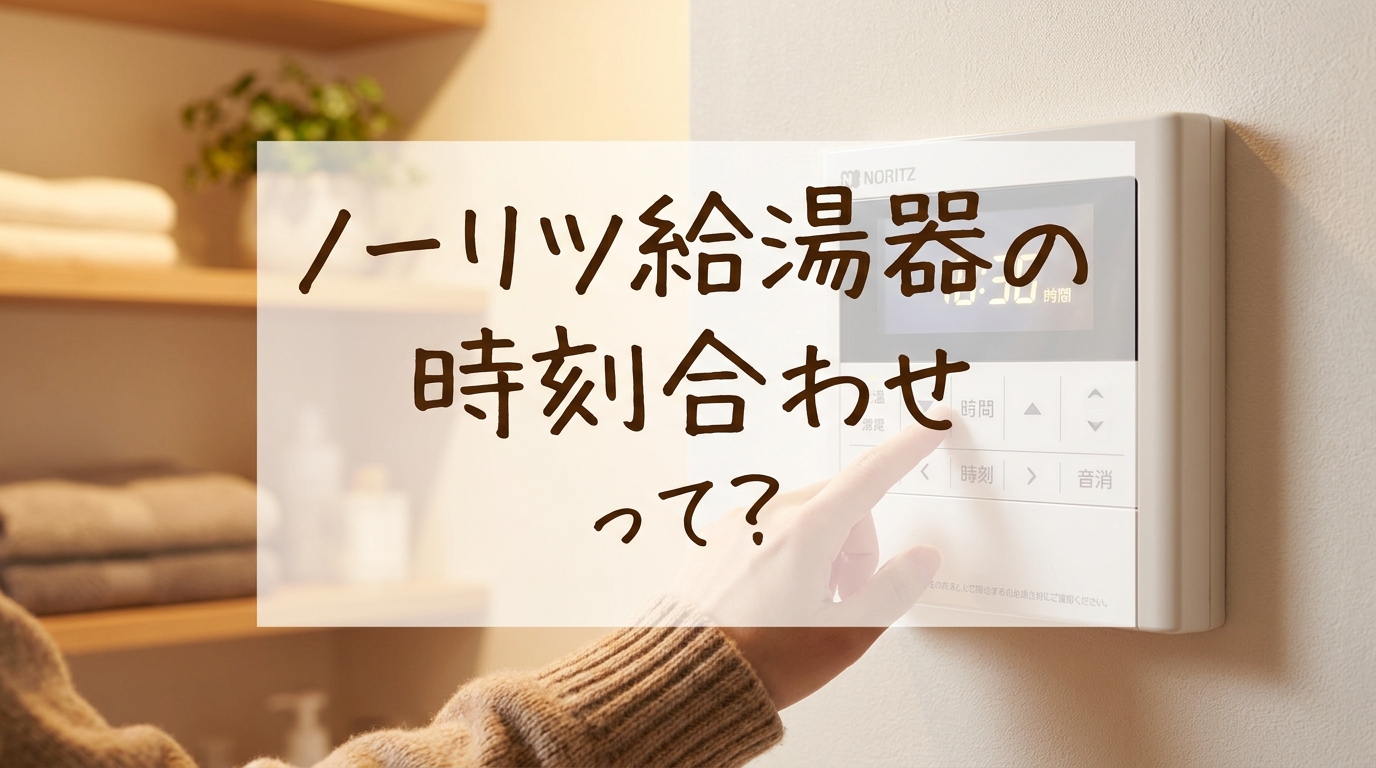 ノーリツ給湯器の時刻合わせって?