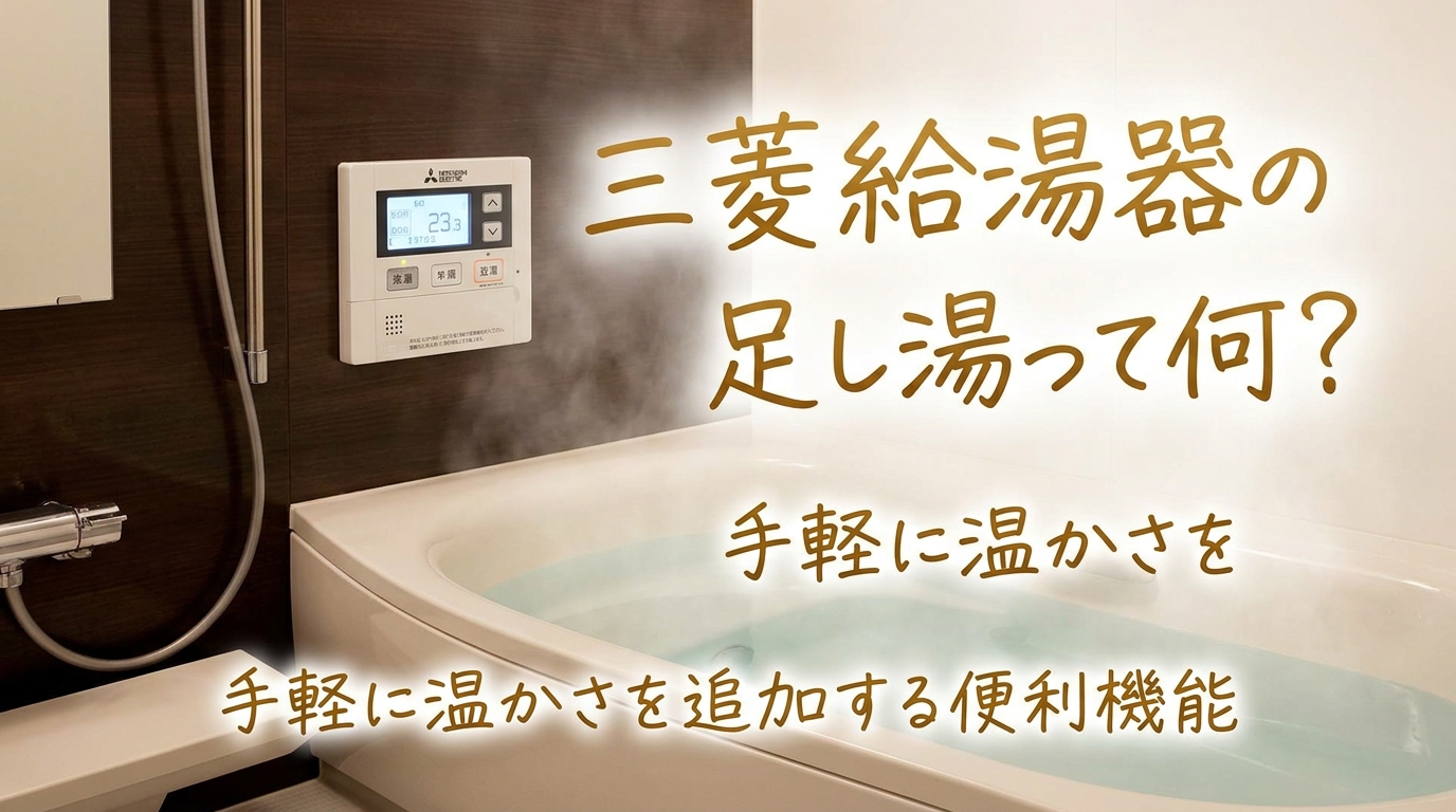 三菱給湯器の足し湯って何?