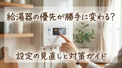 給湯器の優先が勝手に変わる？