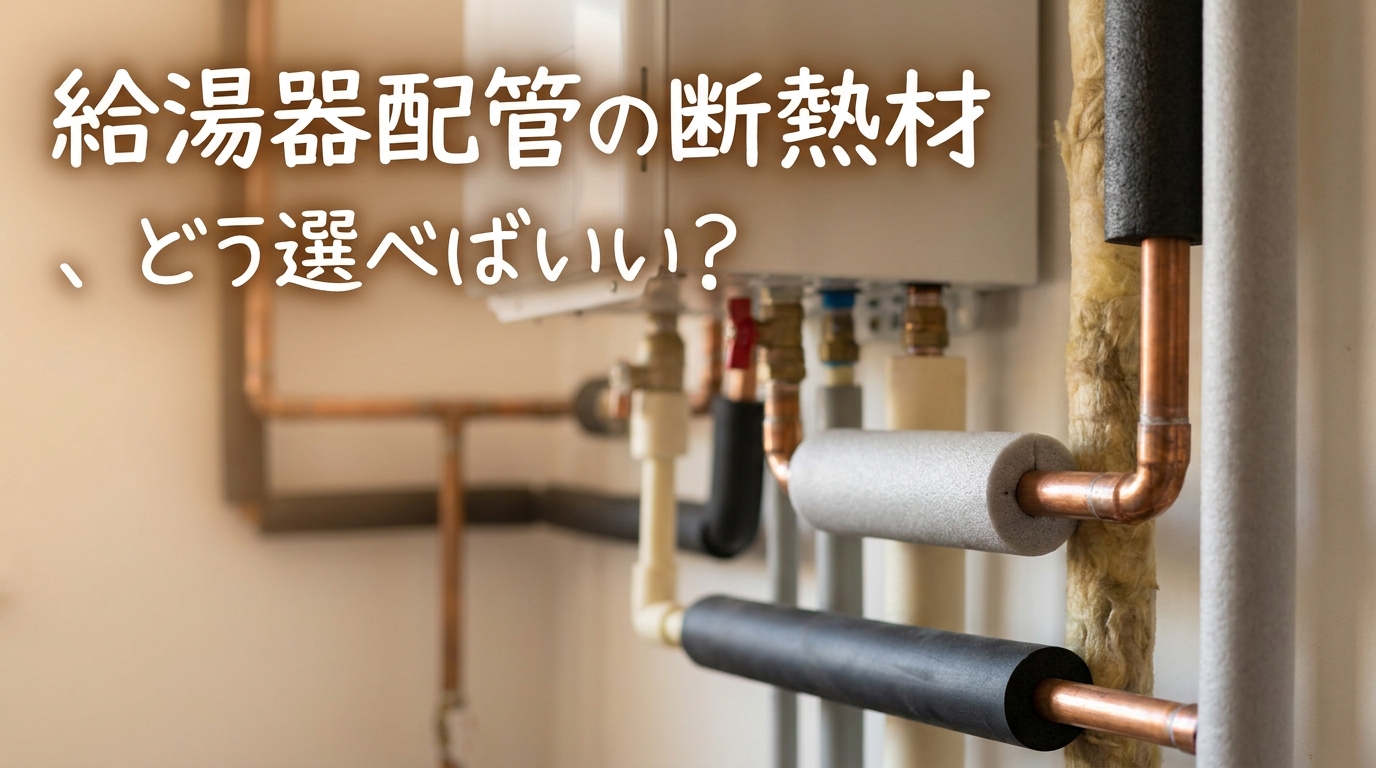 給湯器配管の断熱材、どう選べばいい?