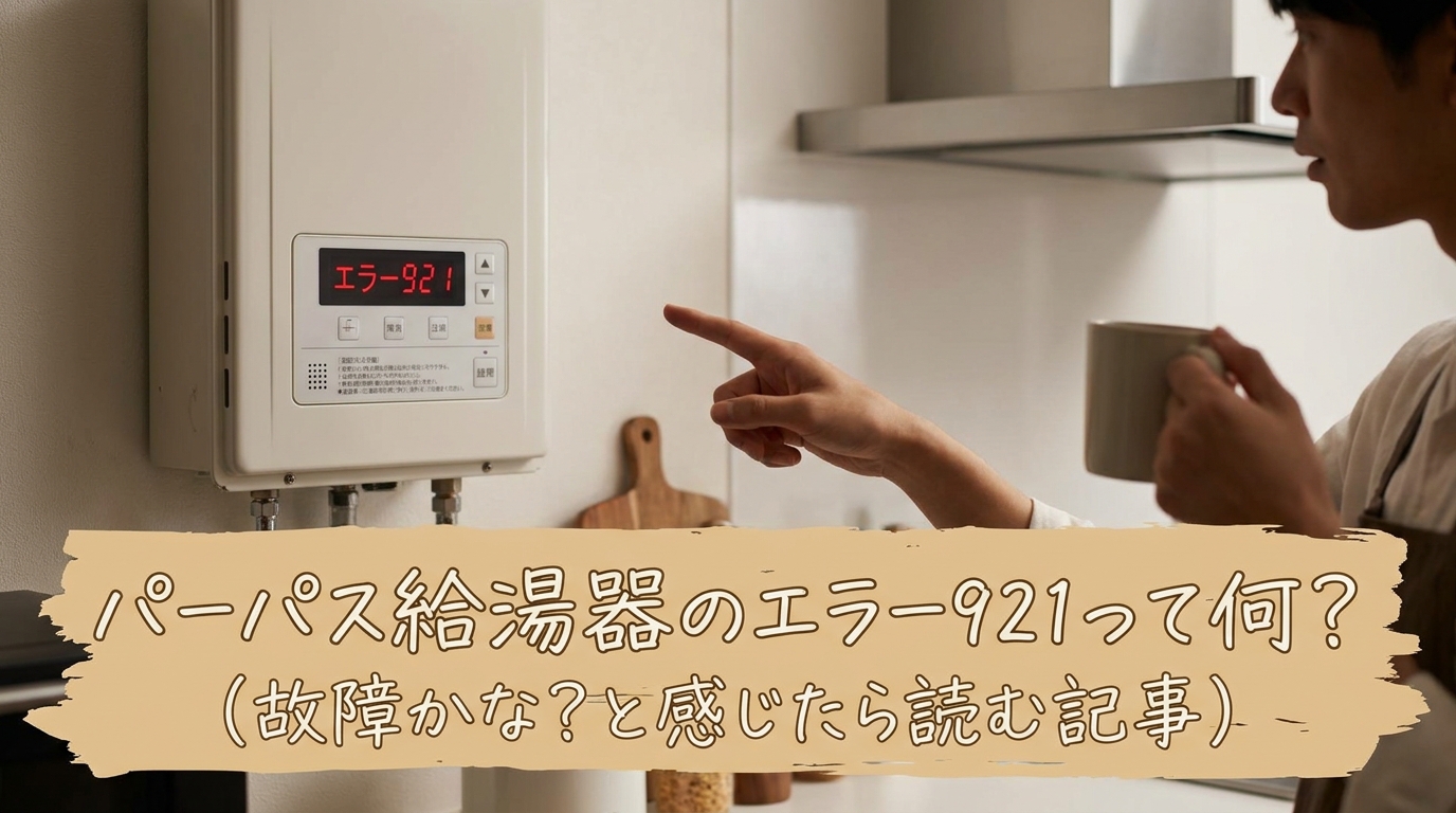 パーパス給湯器のエラー921って何?