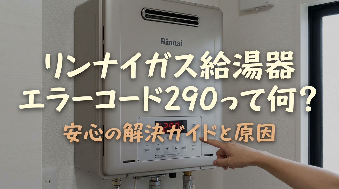 リンナイガス給湯器エラーコード290って何?