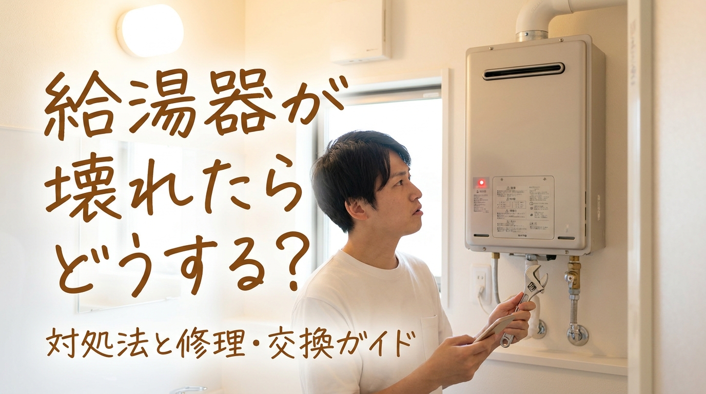 給湯器が壊れたらどうする?
