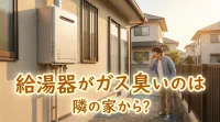給湯器がガス臭いのは隣の家から？