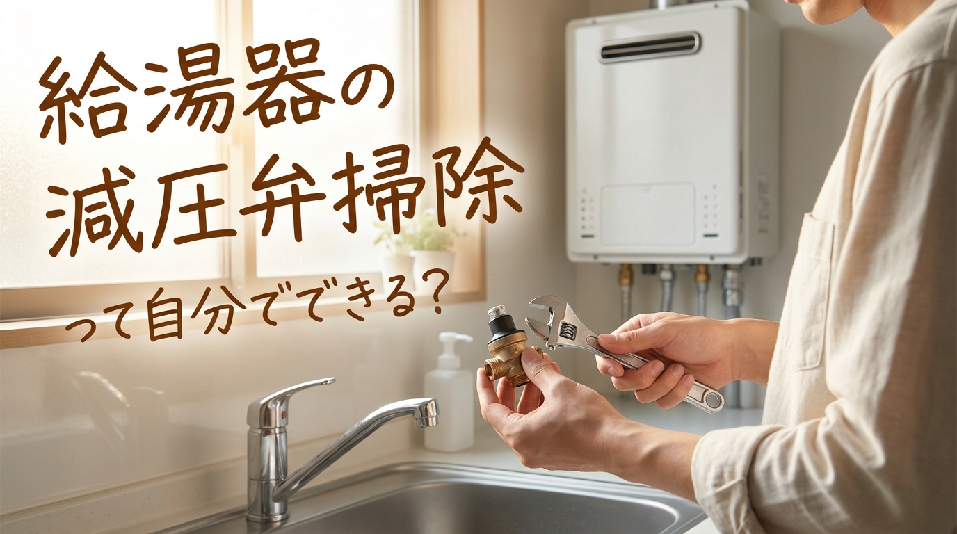 給湯器の減圧弁掃除って自分でできる？