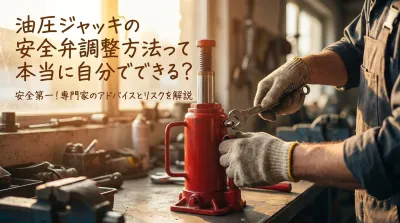 油圧ジャッキの安全弁調整方法って本当に自分でできる？