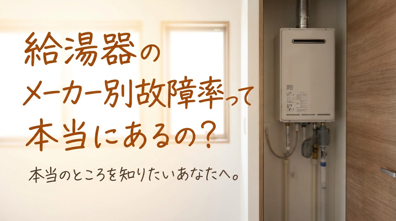 給湯器のメーカー別故障率って本当にあるの?