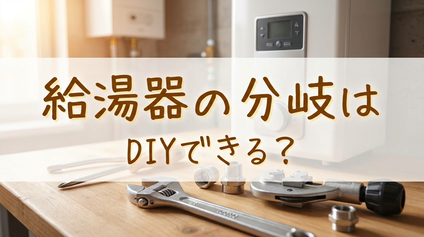 給湯器の分岐はDIYできる?