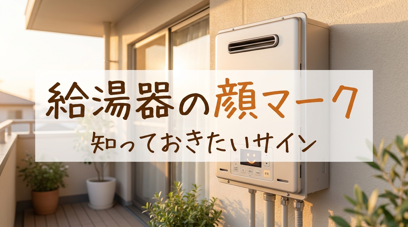 給湯器の顔マークの意味って何?