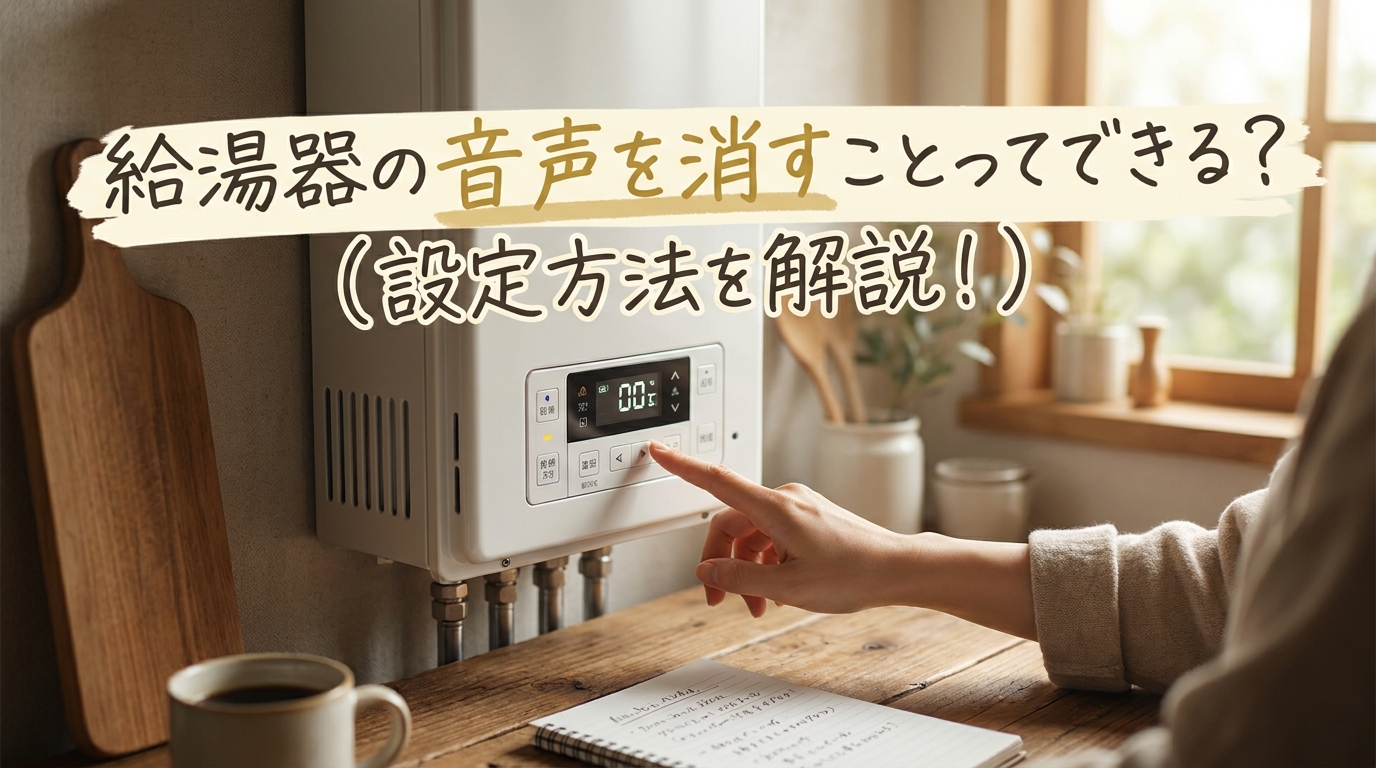給湯器の音声を消すことってできる?