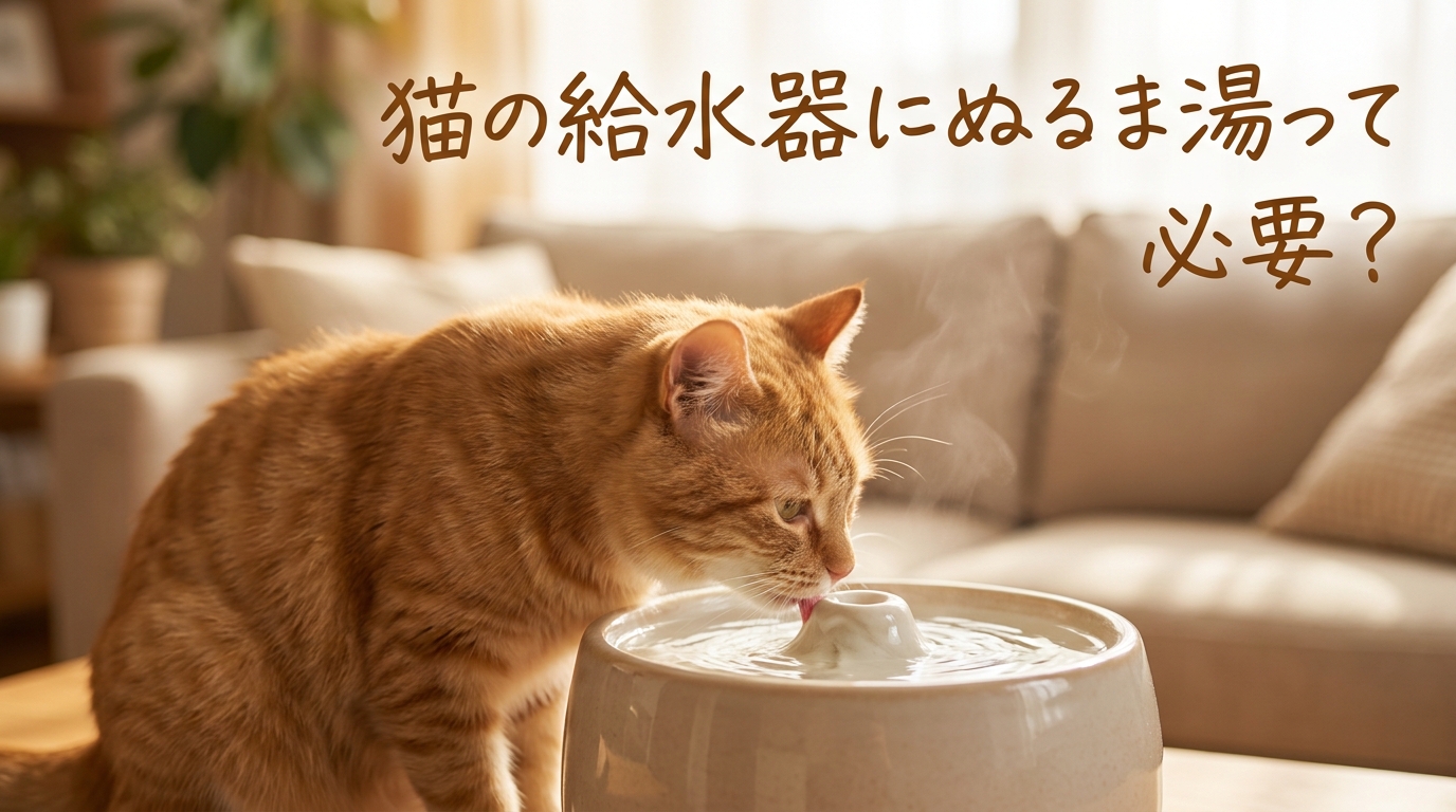 猫の給水器にぬるま湯って必要？
