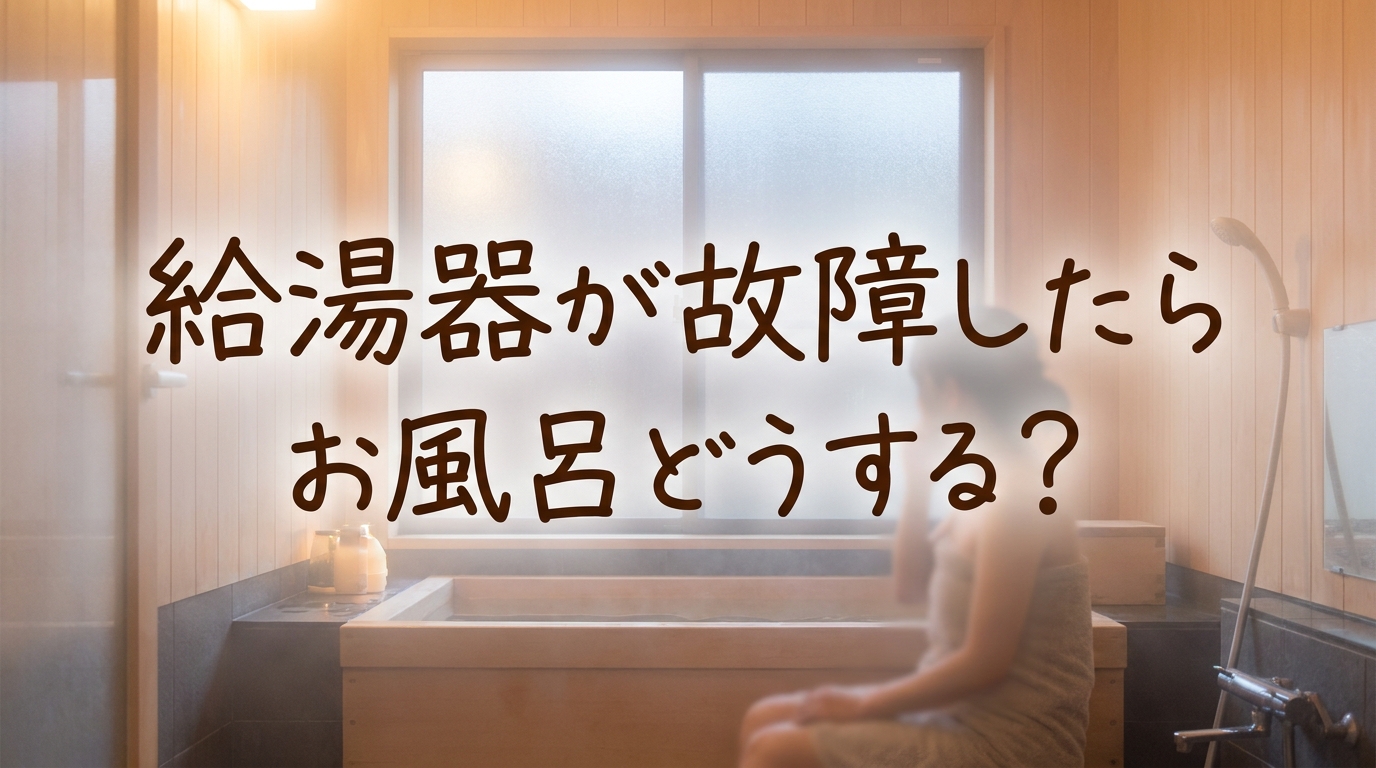 給湯器が故障したらお風呂どうする？