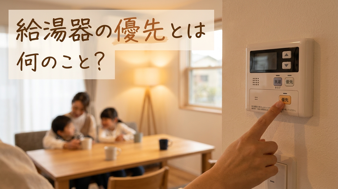 給湯器の優先とは何のこと？