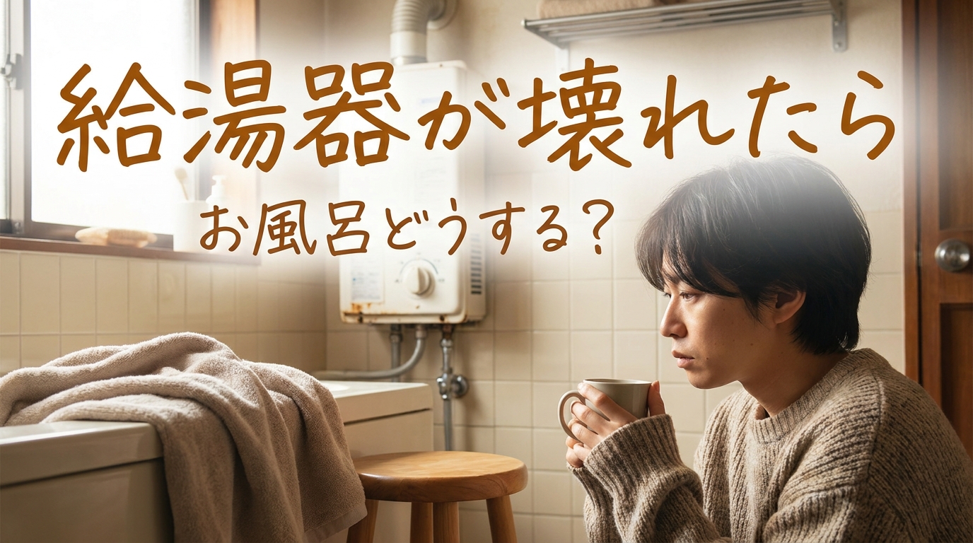 給湯器が壊れたらお風呂どうする？