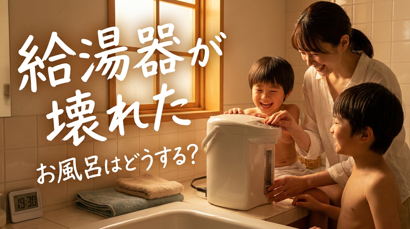 給湯器が壊れた、お風呂はどうする?