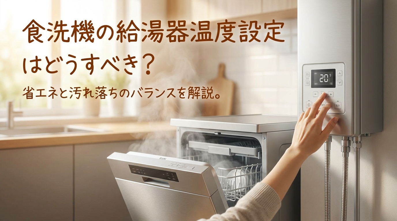 食洗機の給湯器温度設定はどうすべき？