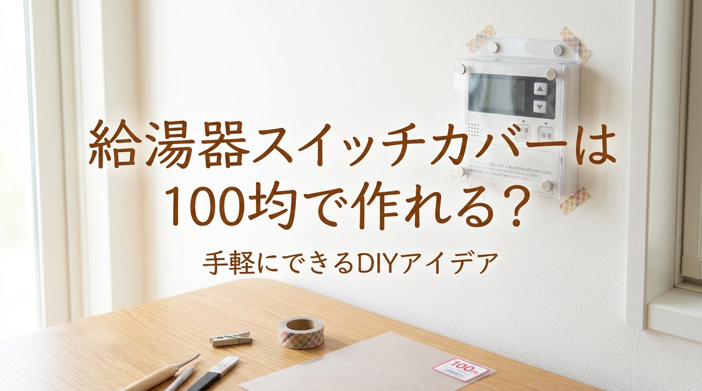 給湯器スイッチカバーは100均で作れる?