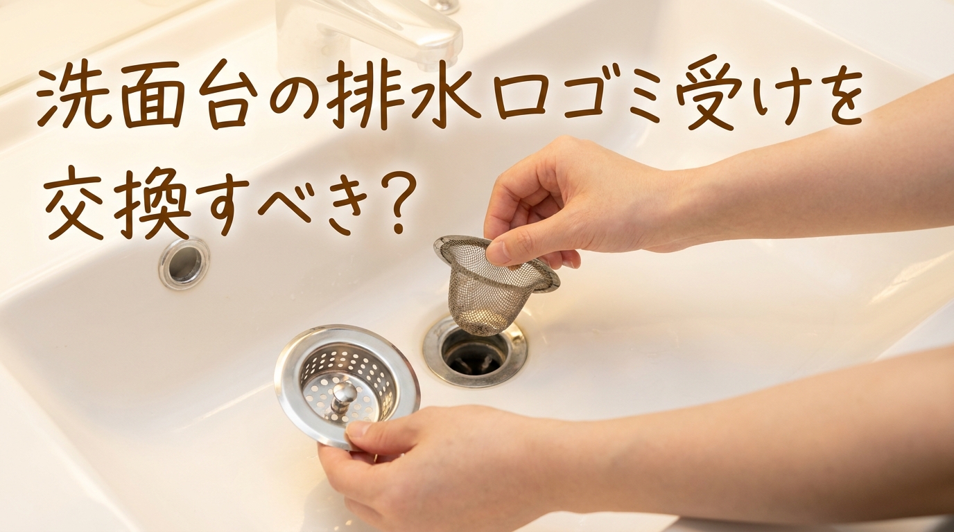 洗面台の排水口ゴミ受けを交換すべき?