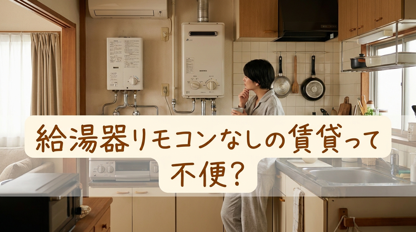 給湯器リモコンなしの賃貸って不便？