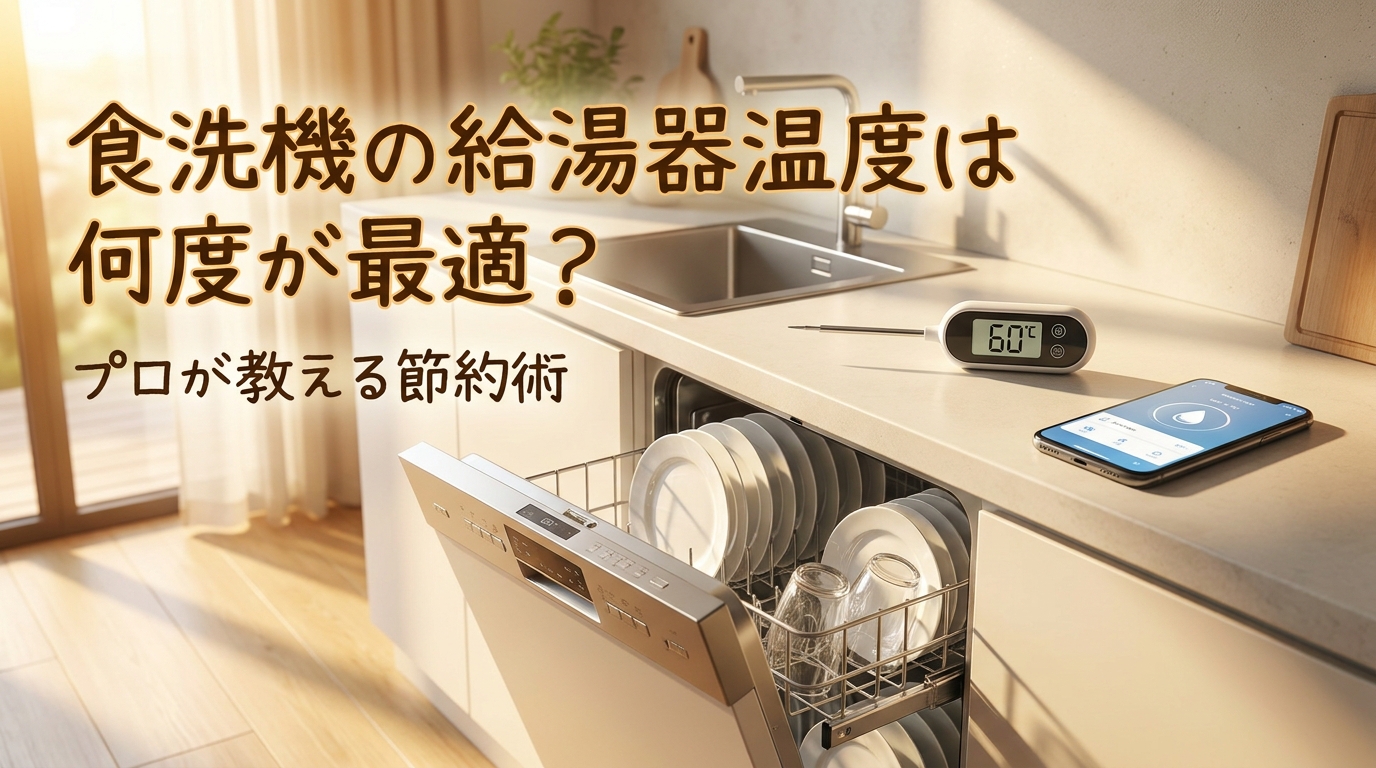 食洗機の給湯器温度は何度が最適？