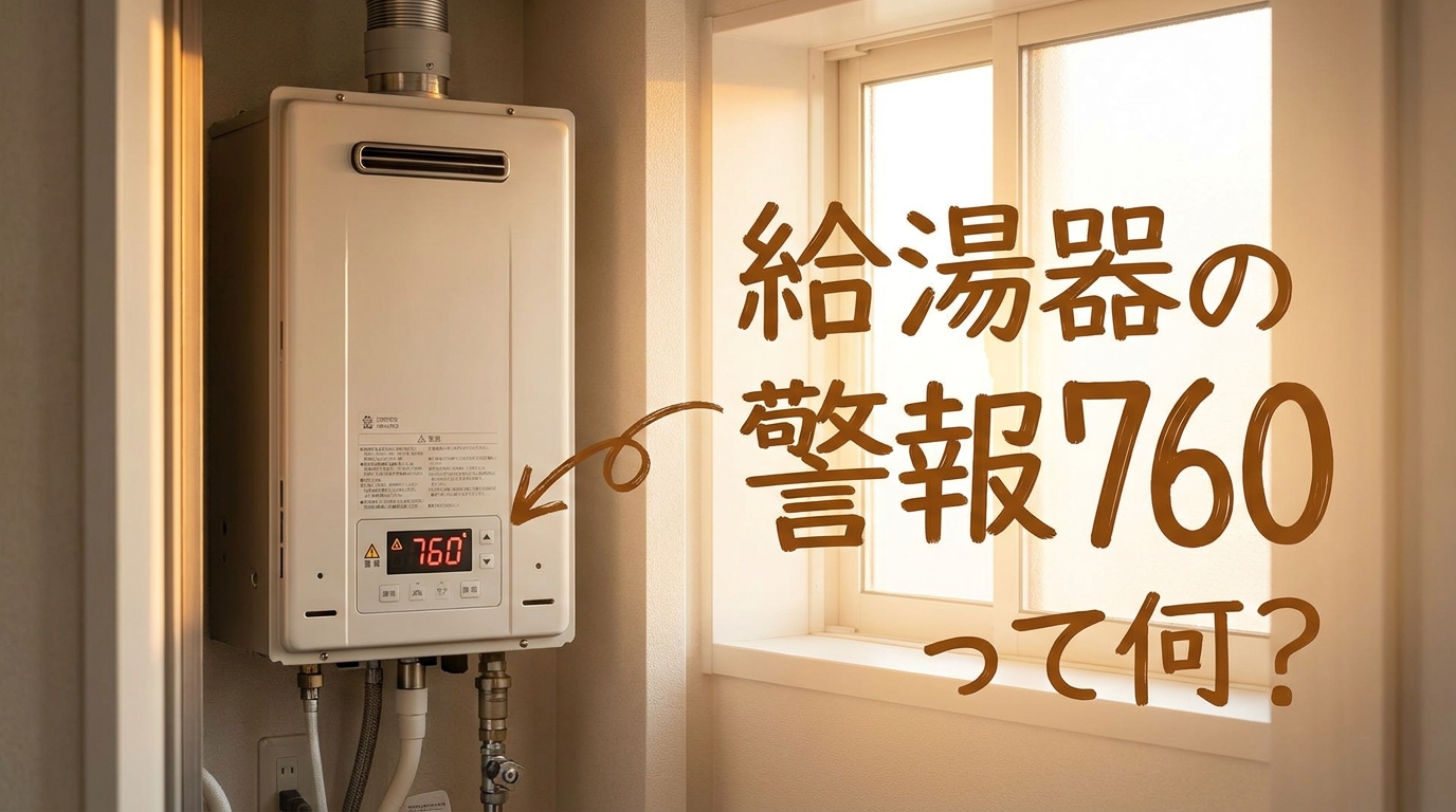 給湯器の警報760って何?