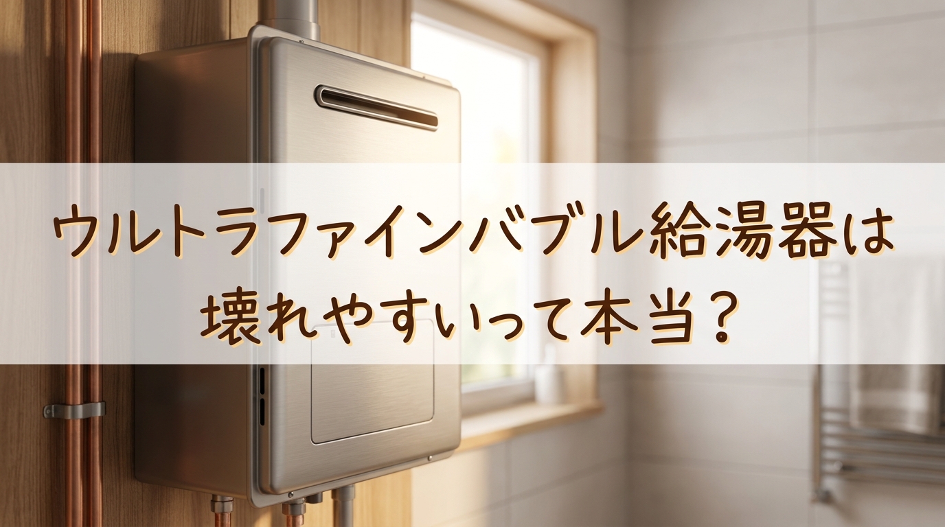 ウルトラファインバブル給湯器は壊れやすいって本当？