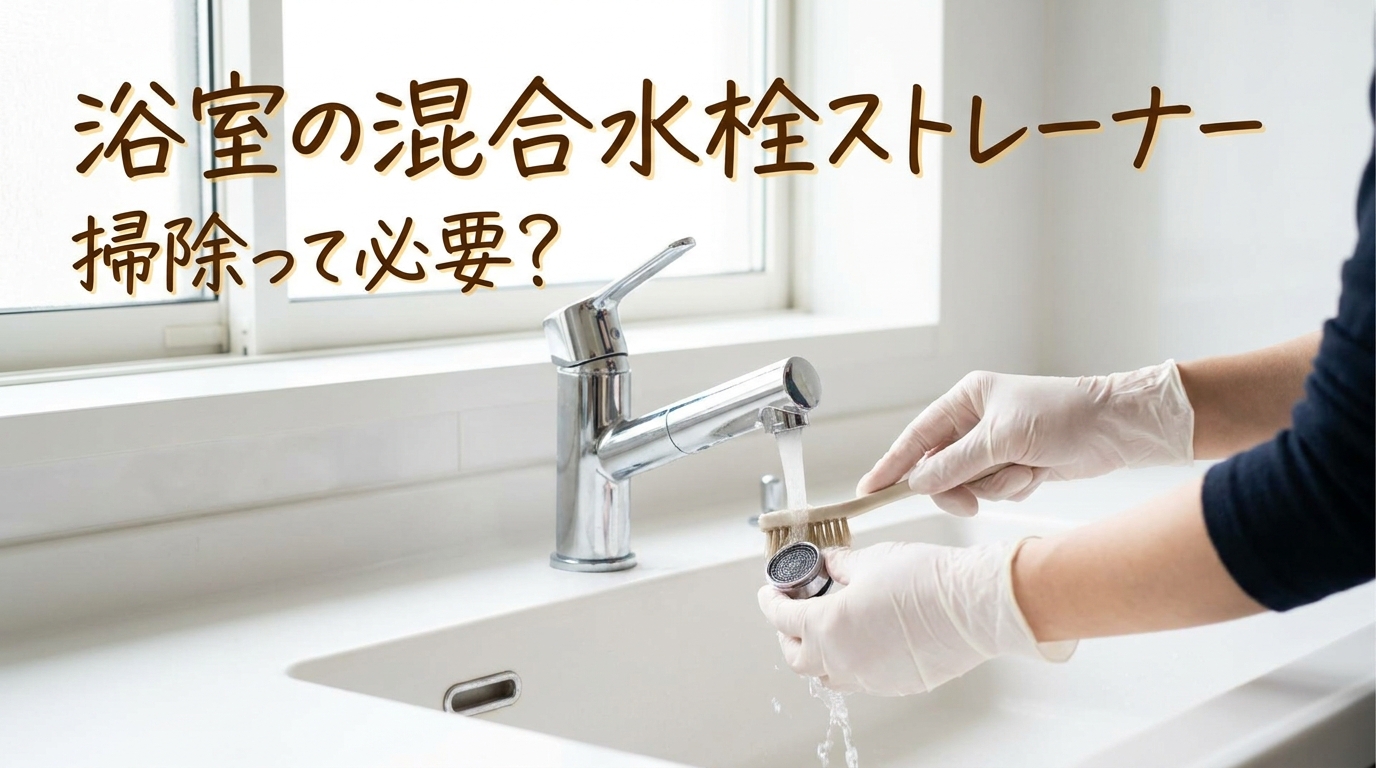 浴室の混合水栓ストレーナー掃除って必要?