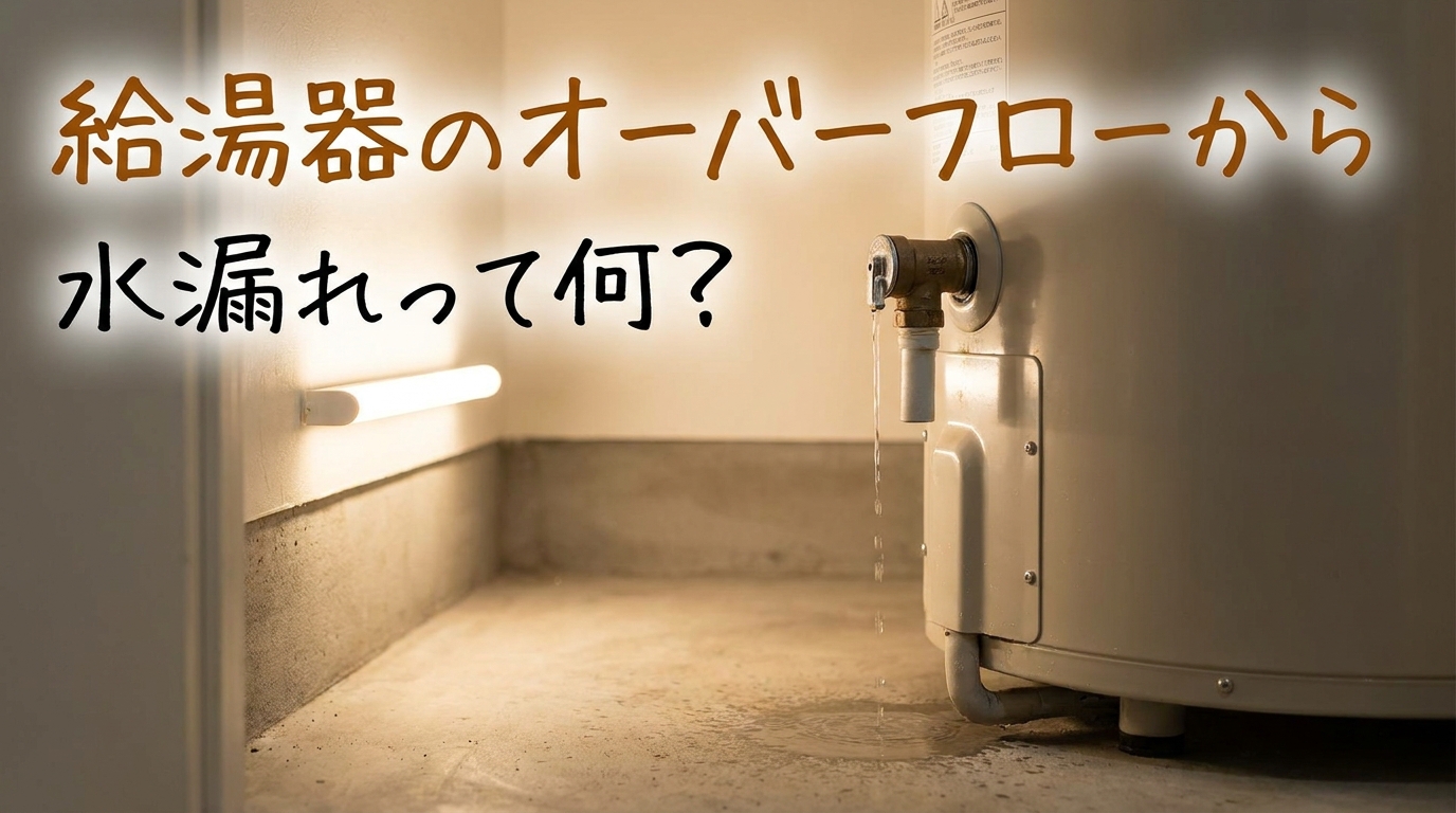給湯器のオーバーフローから水漏れって何？