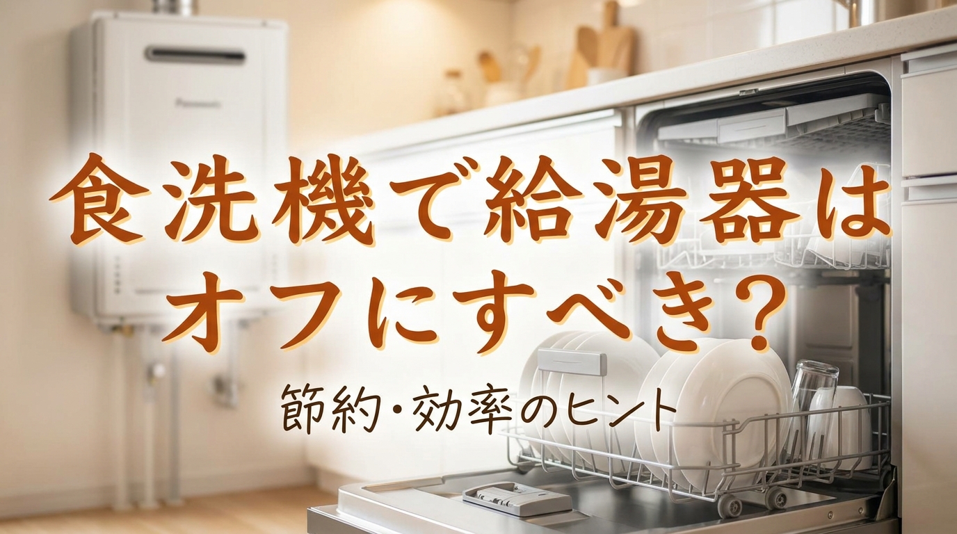 食洗機で給湯器はオフにすべき？