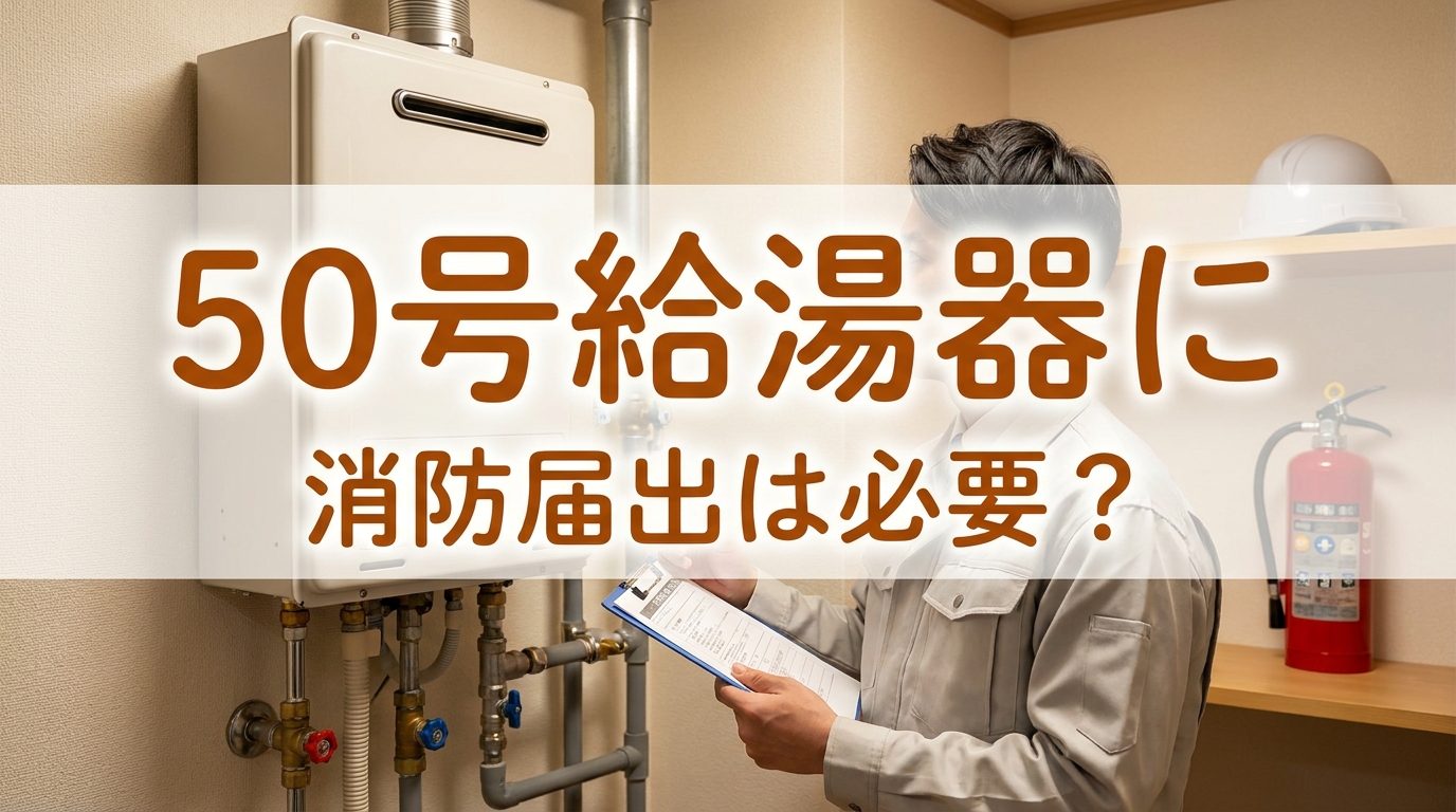 50号給湯器に消防届出は必要?