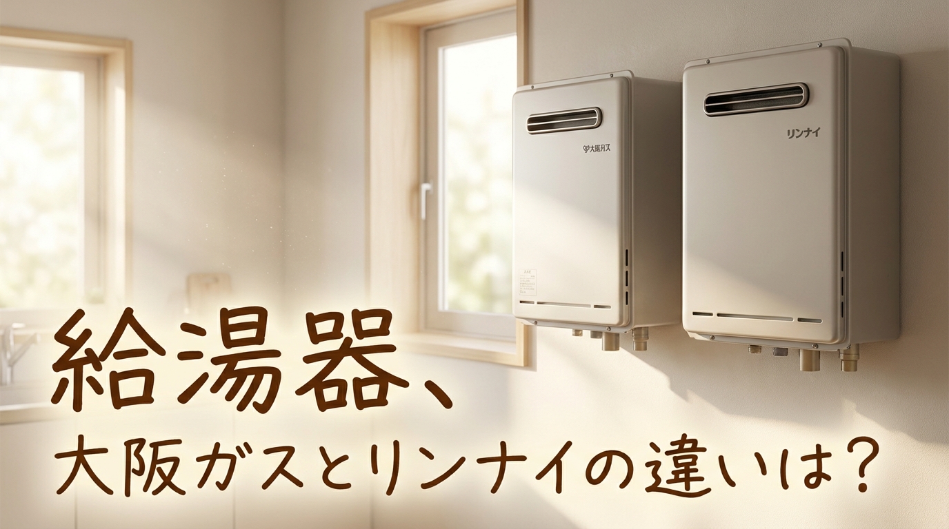 給湯器、大阪ガスとリンナイの違いは?