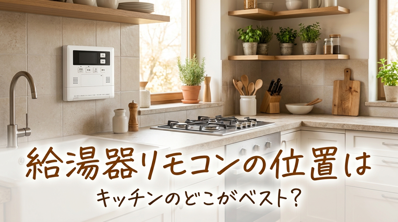 給湯器リモコンの位置はキッチンのどこがベスト?