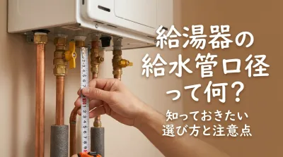 給湯器の給水管口径って何？