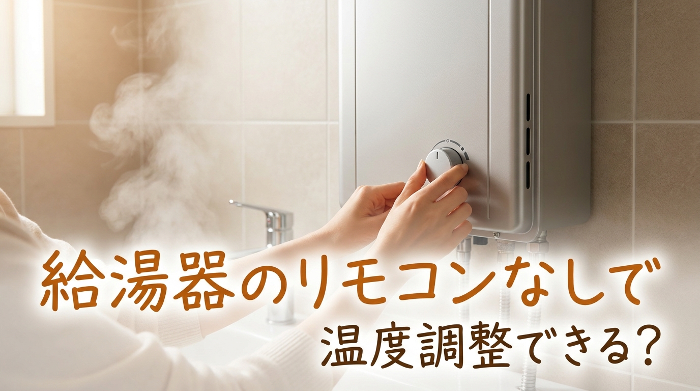給湯器のリモコンなしで温度調整できる？