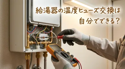 給湯器の温度ヒューズ交換は自分でできる？
