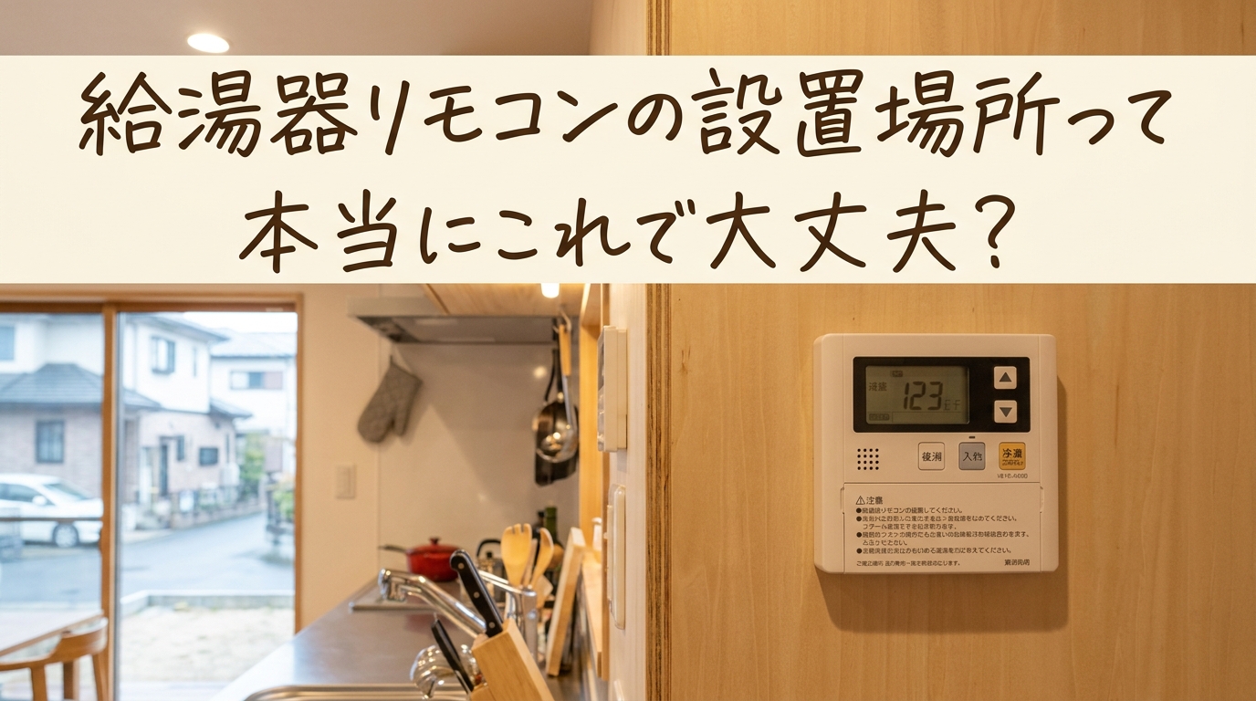 給湯器リモコンの設置場所って本当にこれで大丈夫?