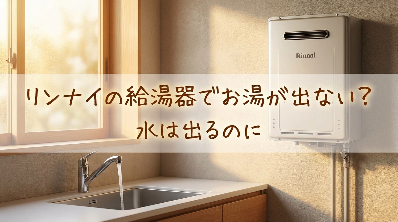 リンナイの給湯器でお湯が出ない?水は出るのに