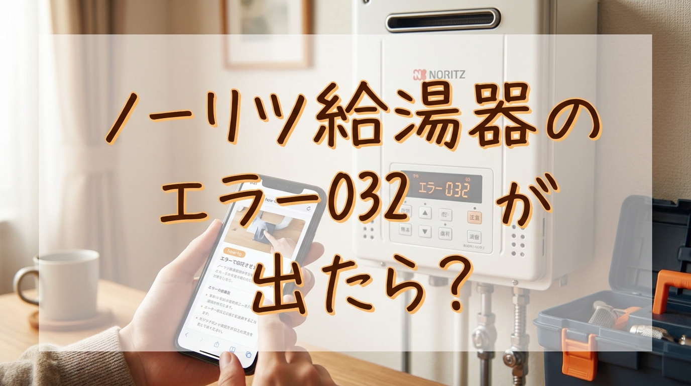 ノーリツ給湯器のエラー032が出たら?