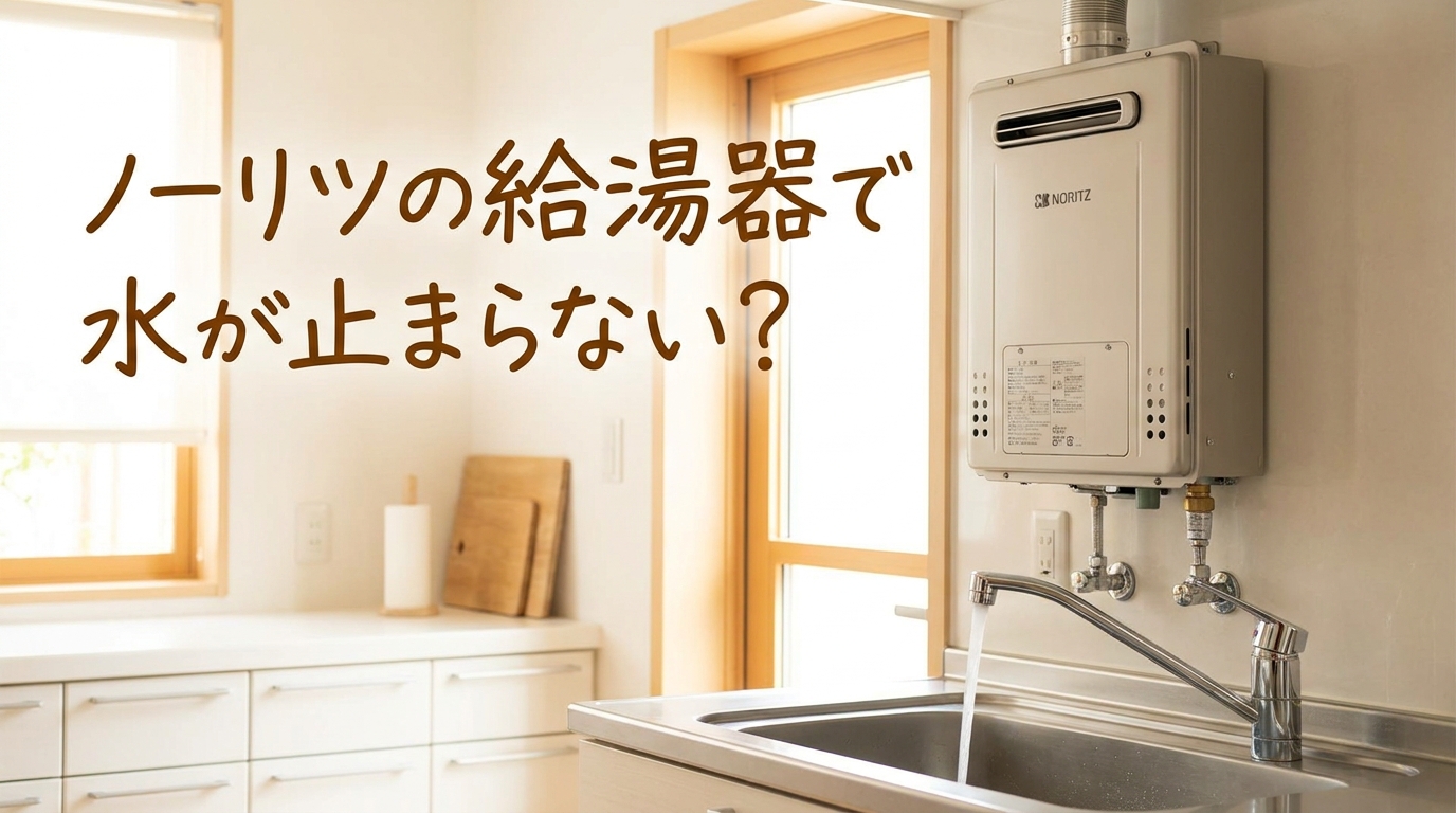 ノーリツの給湯器で水が止まらない?